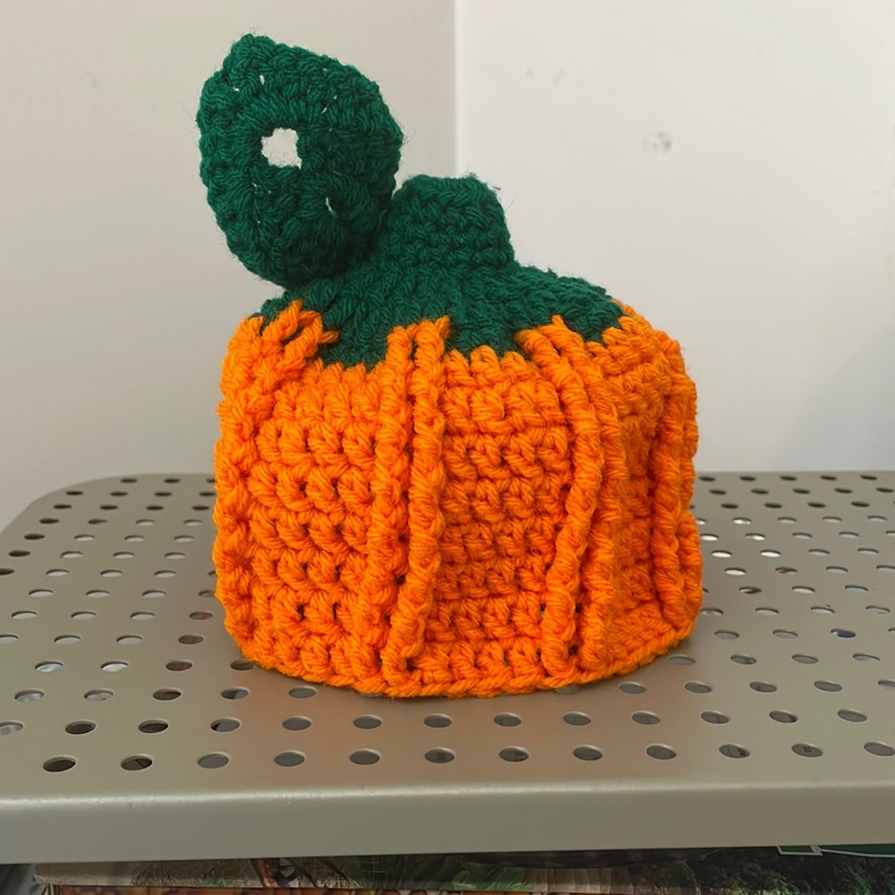 Handmade Crocheted Baby Pumpkin Hat